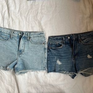 High rise OG Straight Secret Smooth Pockets Size 4 Women's denim shorts Lot of 2